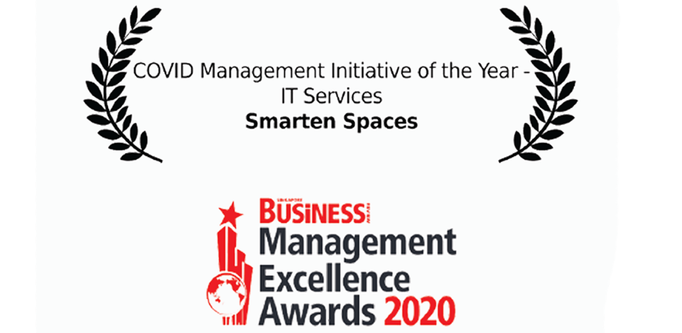 Smarten Spaces bags COVID Management of Year for IT Services at SBR Management Excellence Awards