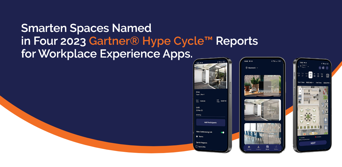 Smarten Spaces named in four 2023 Gartner® Hype Cycle™ Reports
